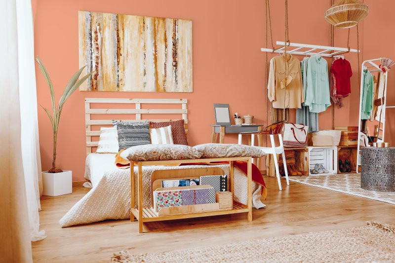 Ethno Style wohnen – Schlafzimmer mit Ethno-Einflüssen. 
