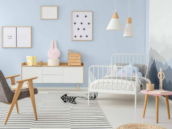 Mondstaub: zartes Hellblau im Babyzimmer | Caleo Color