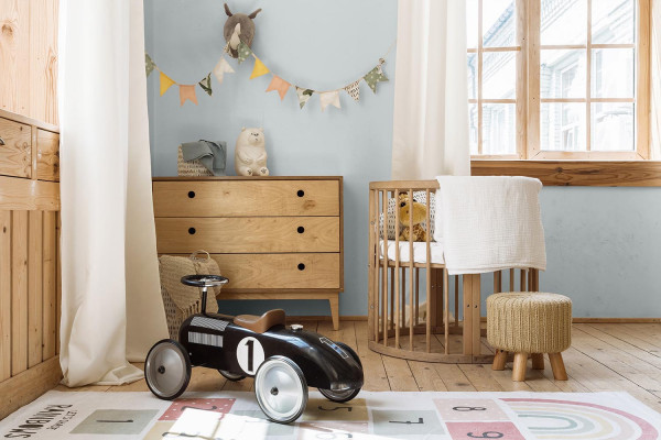Schäfchenwolke: zartes Hellgrau im Babyzimmer | Caleo Color