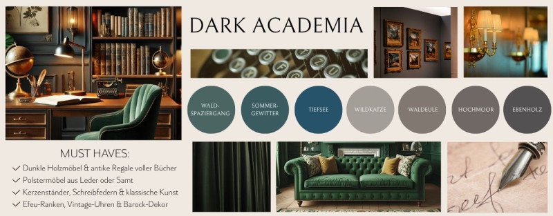 Dark Academia Aesthetic: eleganter englischer Stil