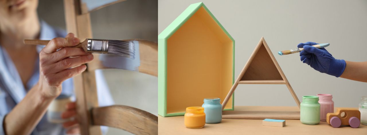 Kinderspielzeug streichen mit Caleo Color Wandzauber