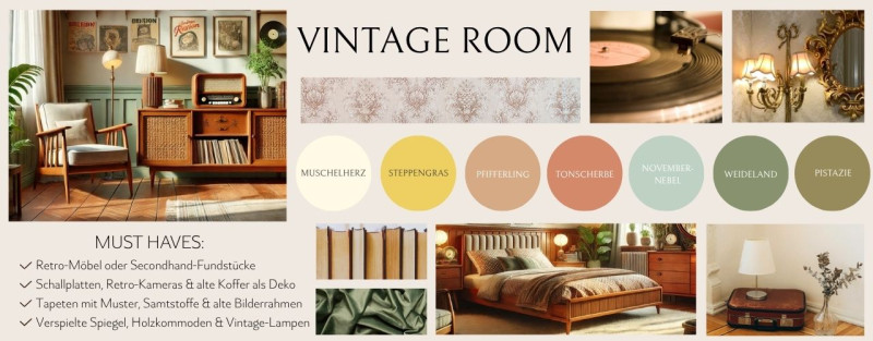 Vintage Room Aesthetic: Einrichten im Retro-Stil
