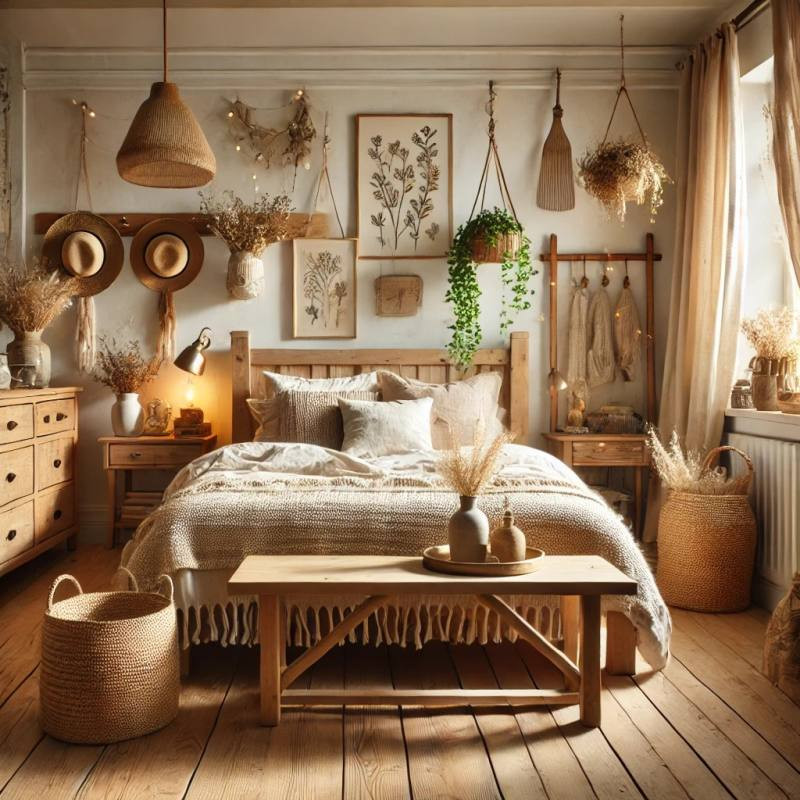 Schlafzimmer moderner Landhausstil Cottagecore