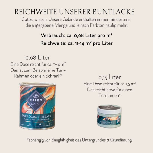 Caleo Color Lack Ebenholz