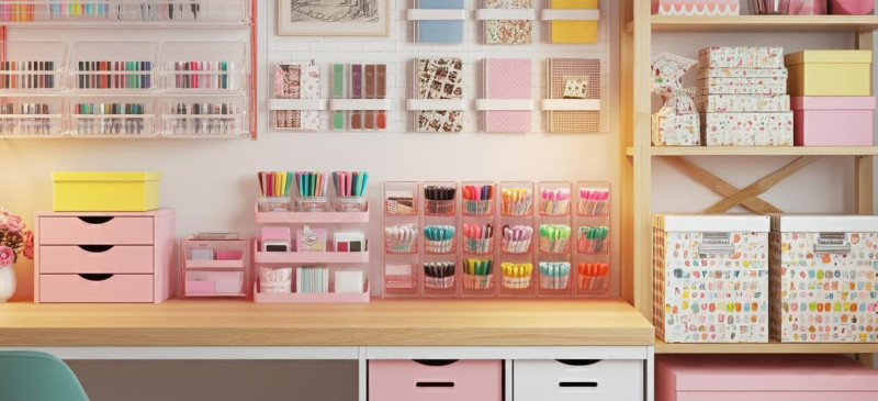 Aesthetic Style – Arbeitszimmer mit farblich ansprechender Gestaltung.